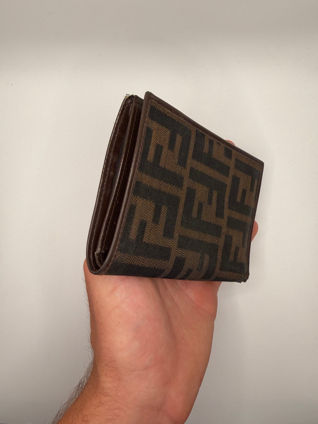 Le Portefeuille Fendi Zucca Bifold - Toile FF Marron