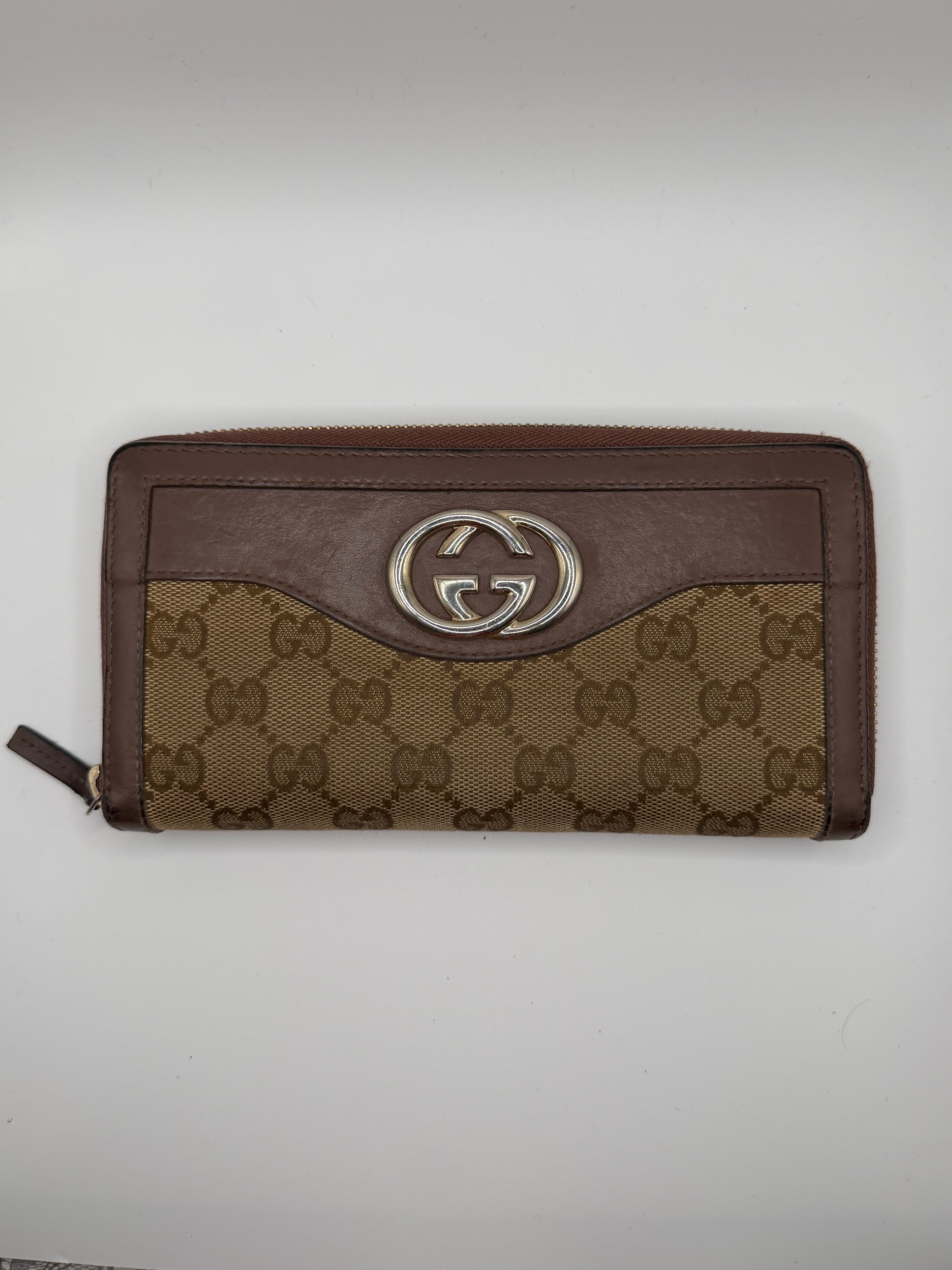 Le Portefeuille Gucci Britt Zip Around - Toile GG STYL