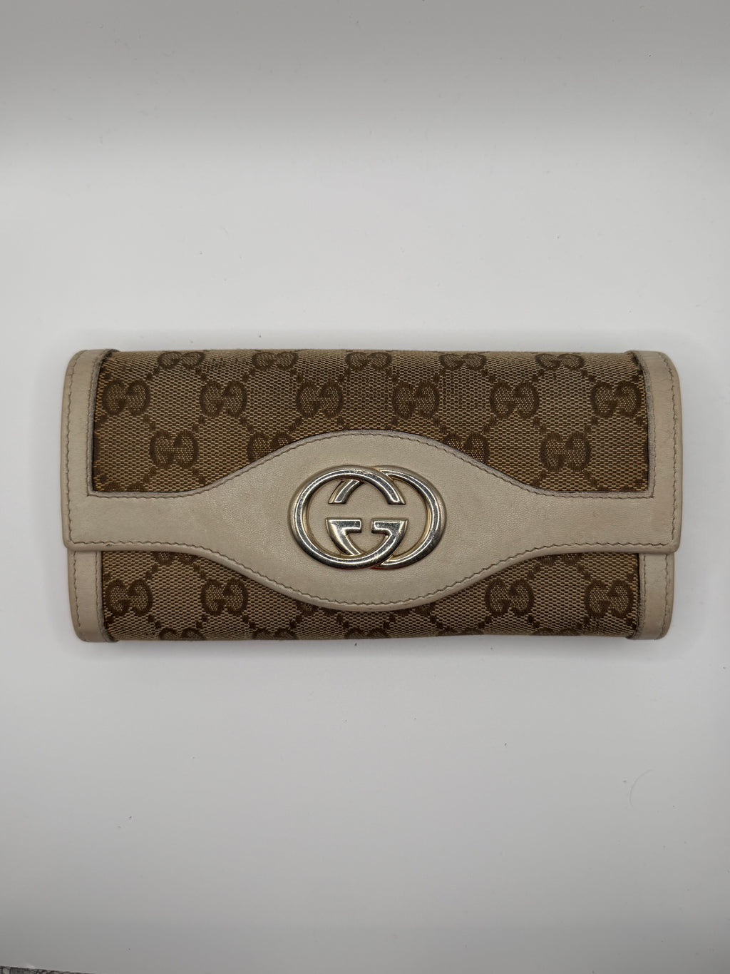 Le Portefeuille Gucci Britt Continental - Toile GG & Cuir Ivoire STYL