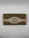 Le Portefeuille Gucci Britt Continental - Toile GG & Cuir Ivoire STYL