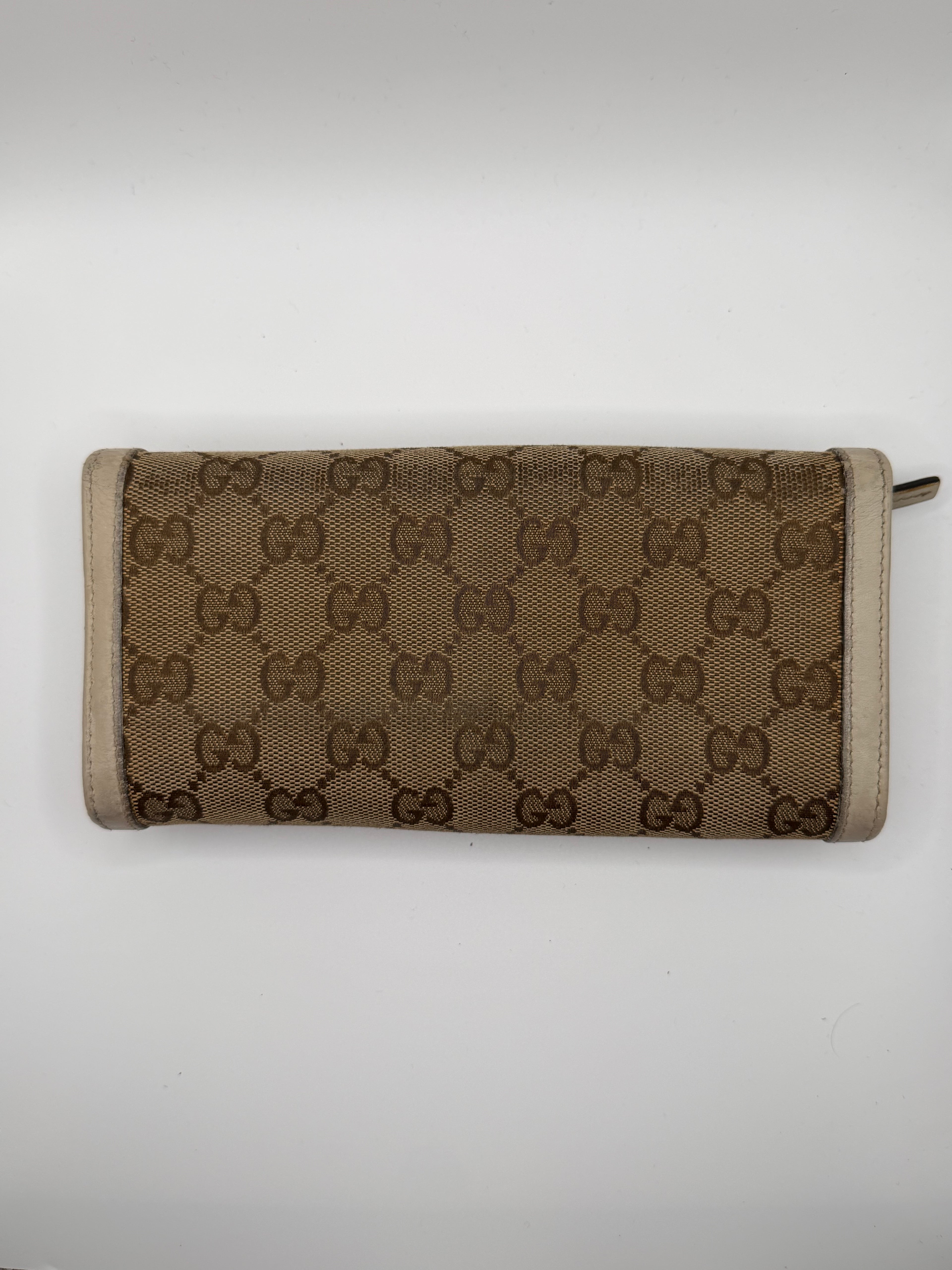 Le Portefeuille Gucci Britt Continental - Toile GG & Cuir Ivoire STYL