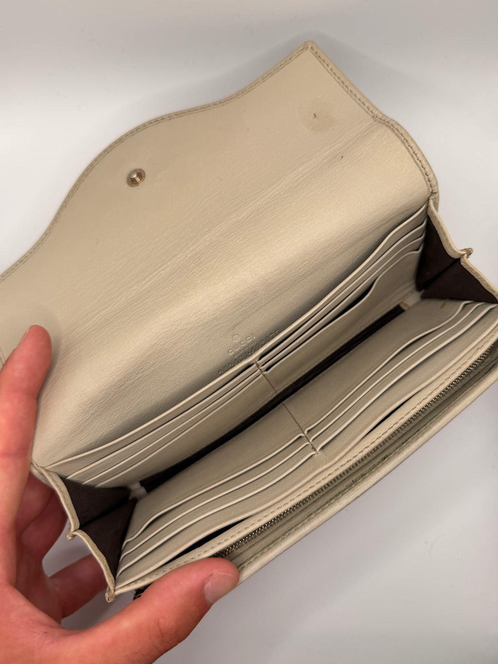 Le Portefeuille Gucci Britt Continental - Toile GG & Cuir Ivoire STYL