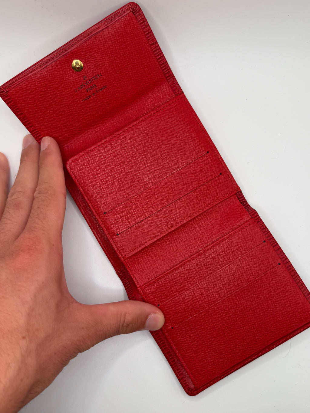 Le Portefeuille Louis Vuitton Élise - Cuir Épi Rouge STYL