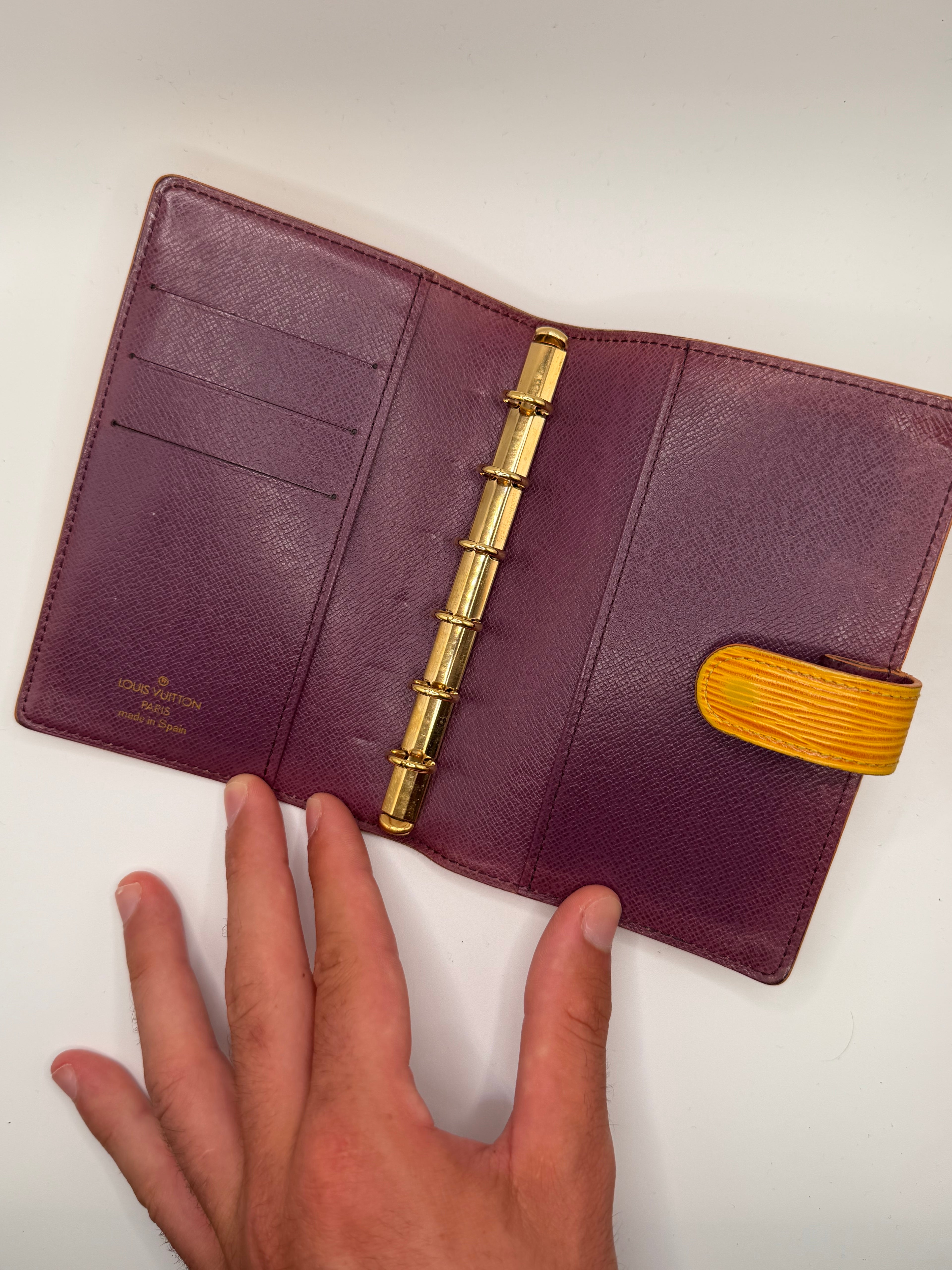 La Couverture Agenda MM Louis Vuitton - Cuir Épi Jaune STYL