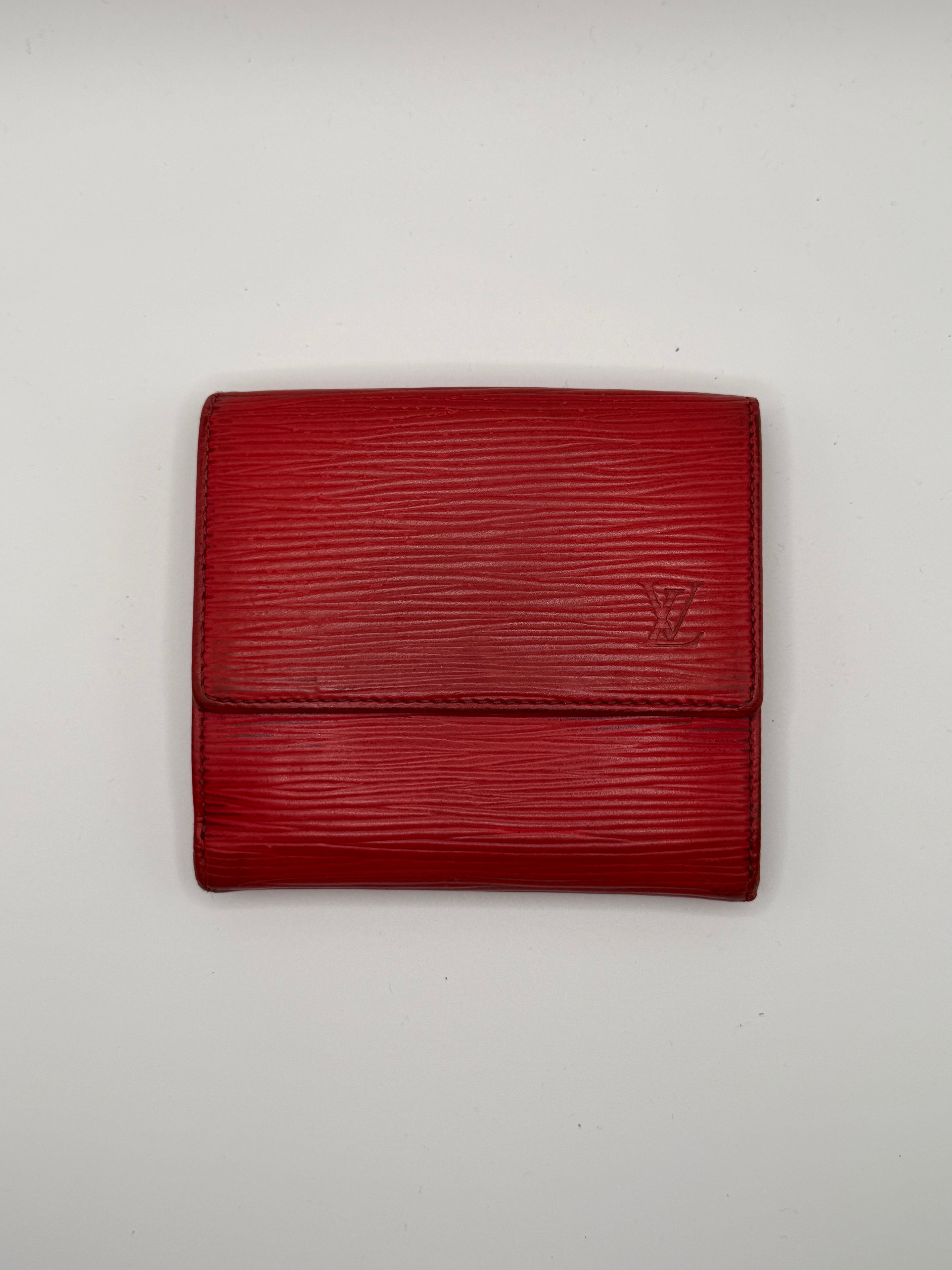 Le Portefeuille Louis Vuitton Élise - Cuir Épi Rouge STYL