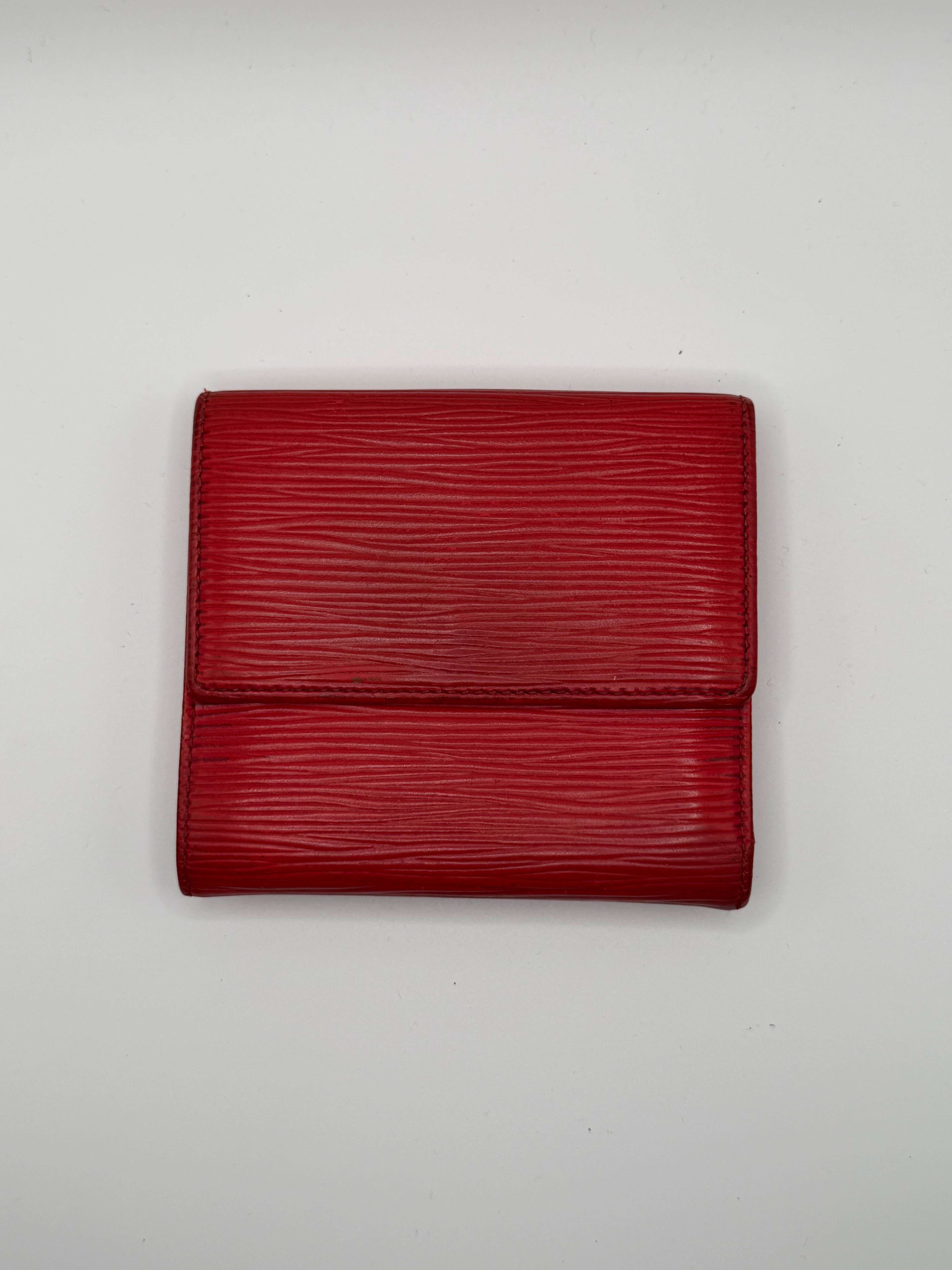 Le Portefeuille Louis Vuitton Élise - Cuir Épi Rouge STYL
