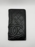 Le Portefeuille Long Chanel Cambon - Cuir Matelassé Noir STYL