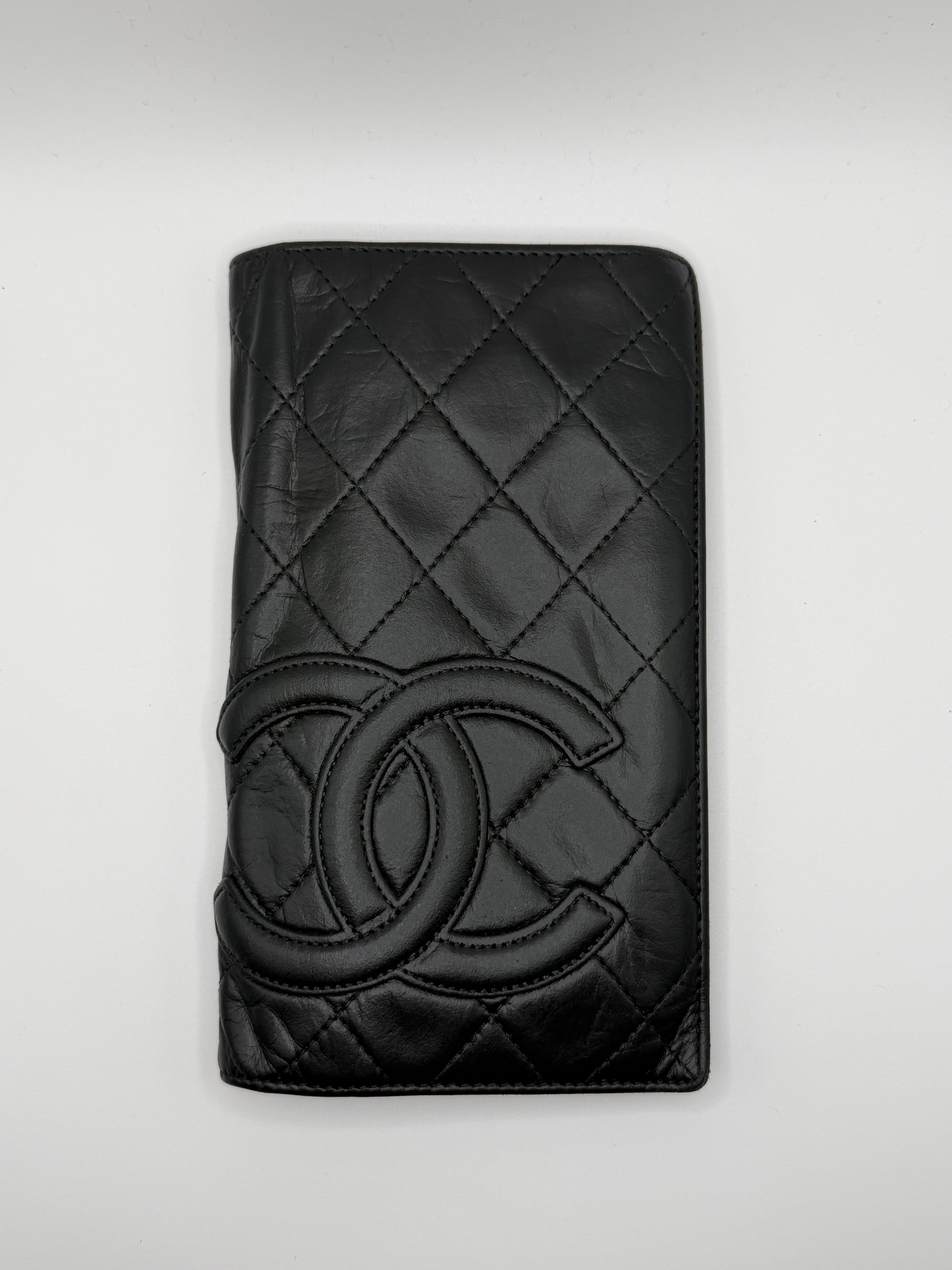 Le Portefeuille Long Chanel Cambon - Cuir Matelassé Noir STYL