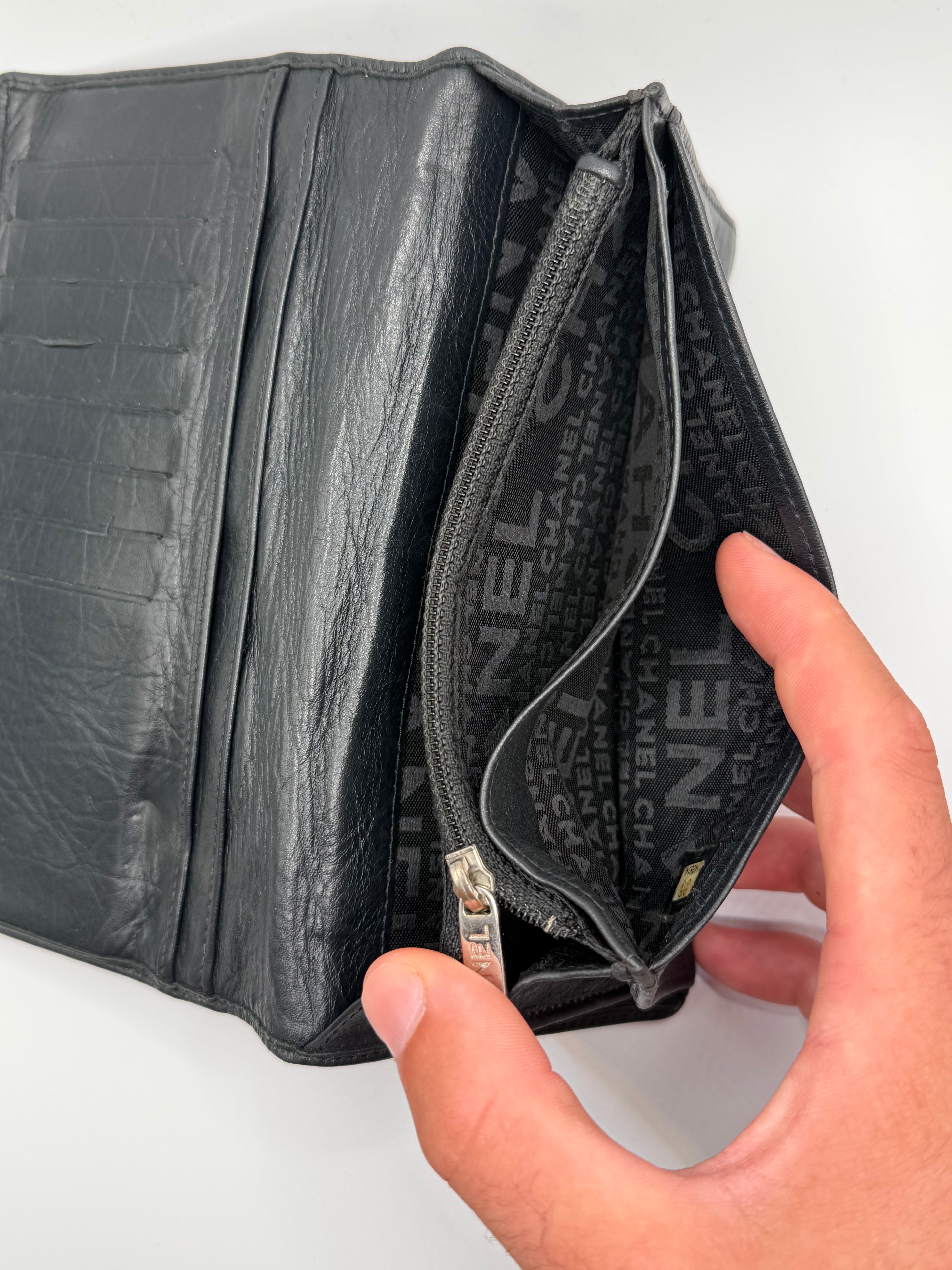 Le Portefeuille Long Chanel Cambon - Cuir Matelassé Noir STYL