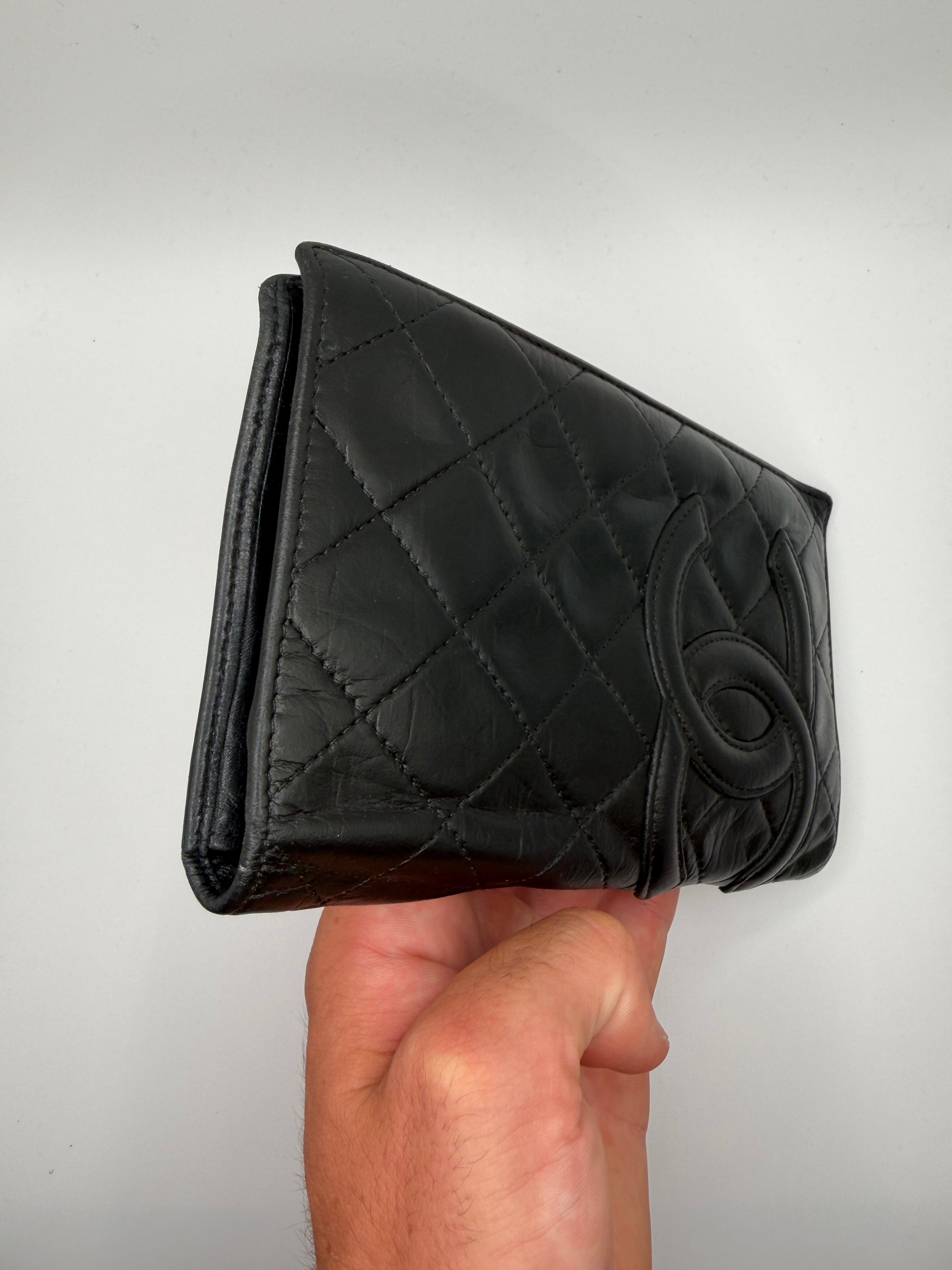 Le Portefeuille Long Chanel Cambon - Cuir Matelassé Noir STYL
