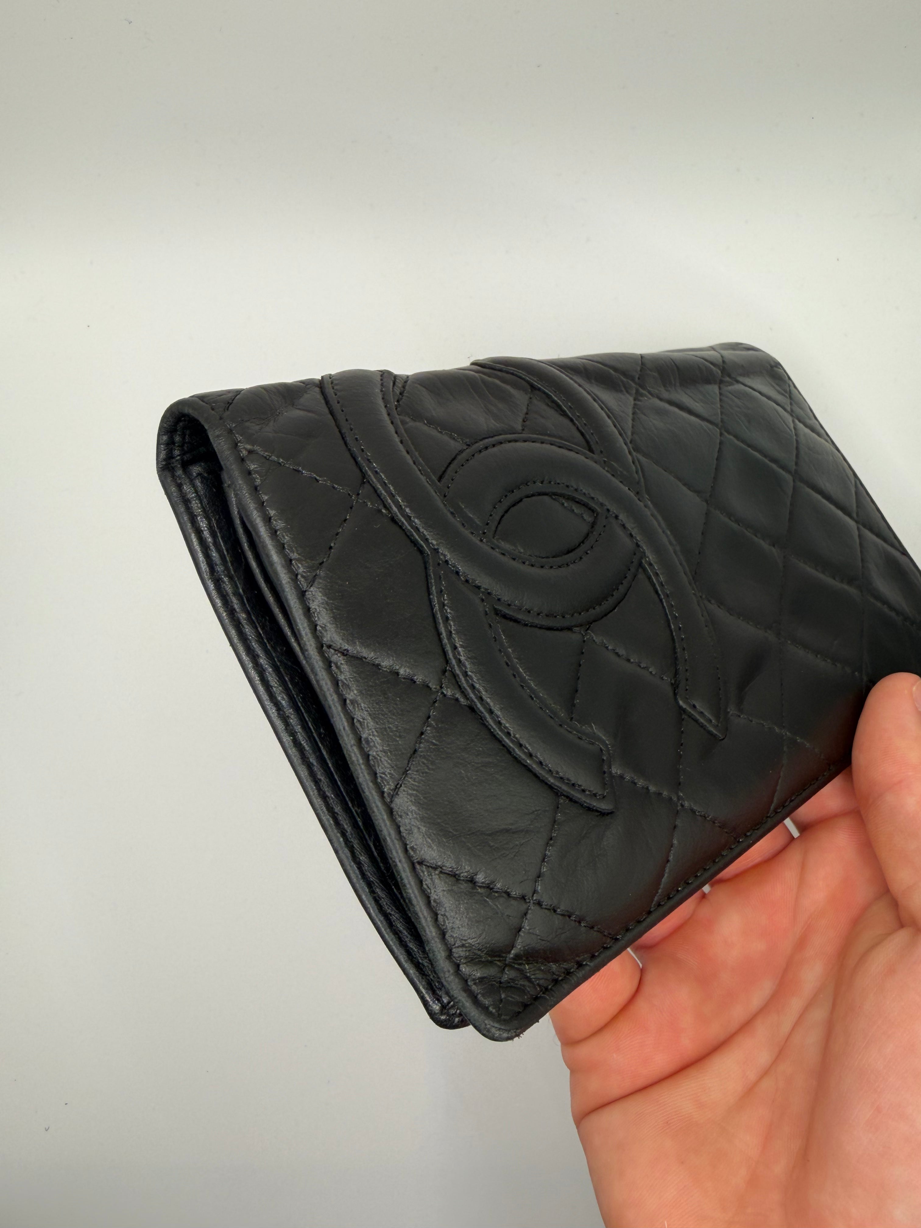 Le Portefeuille Long Chanel Cambon - Cuir Matelassé Noir STYL