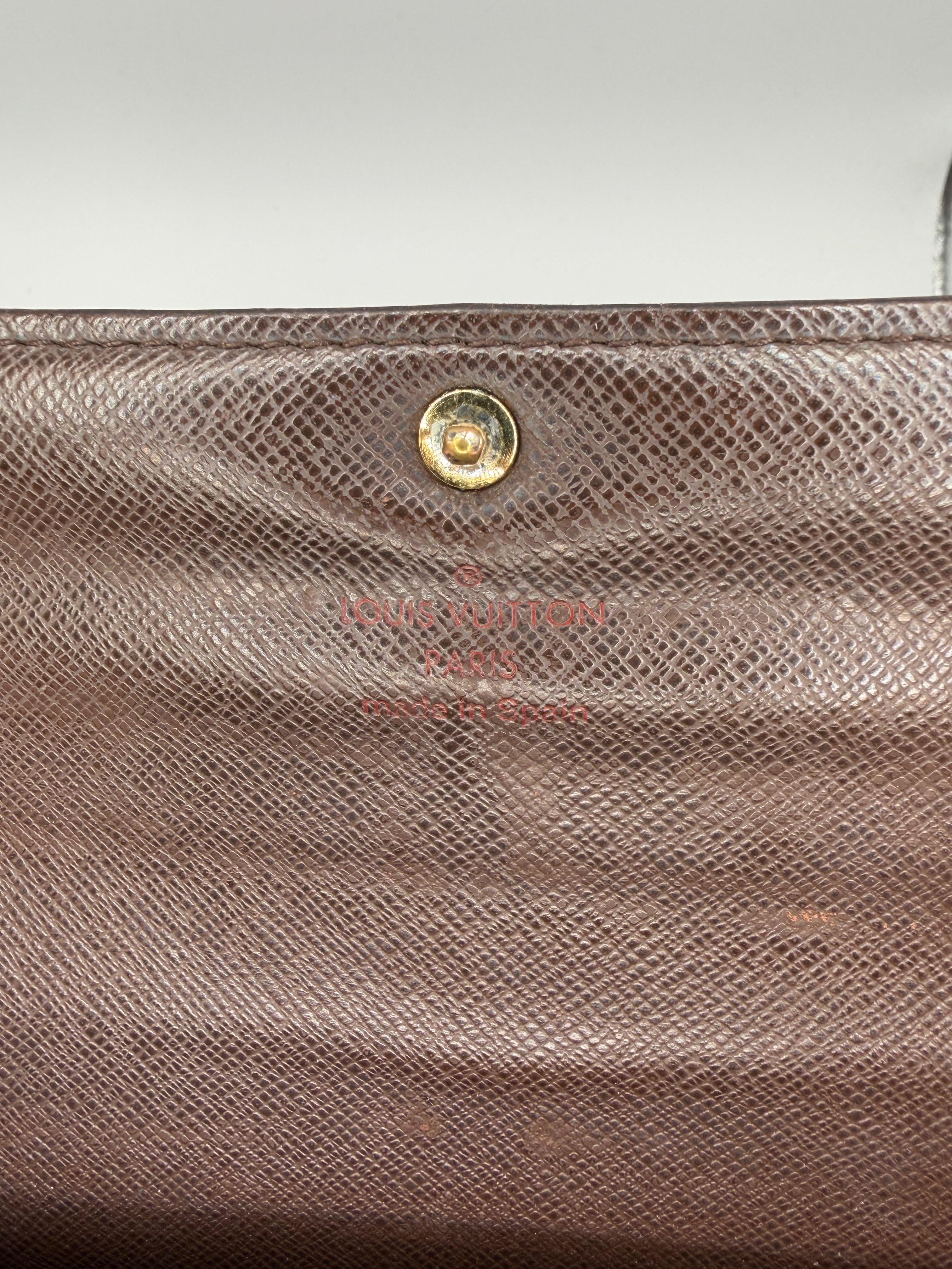 Le Portefeuille Louis Vuitton Sarah - Toile Damier Ébène STYL