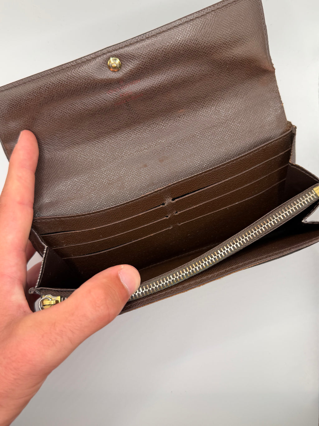 Le Portefeuille Louis Vuitton Sarah - Toile Damier Ébène STYL