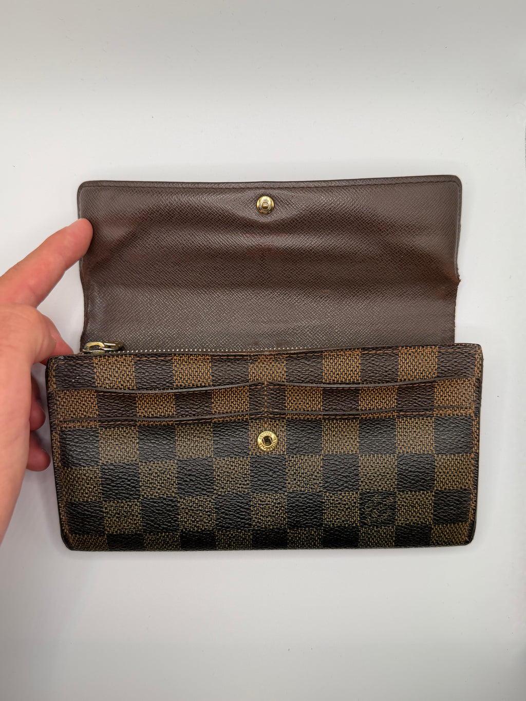 Le Portefeuille Louis Vuitton Sarah - Toile Damier Ébène STYL