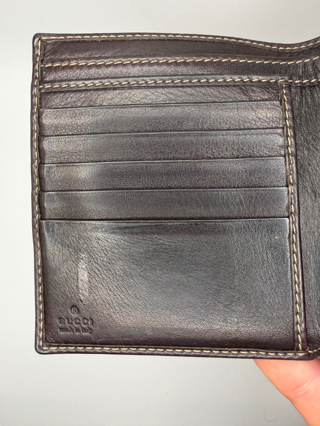 Le Portefeuille Gucci Britt Compact - Toile GG Beige