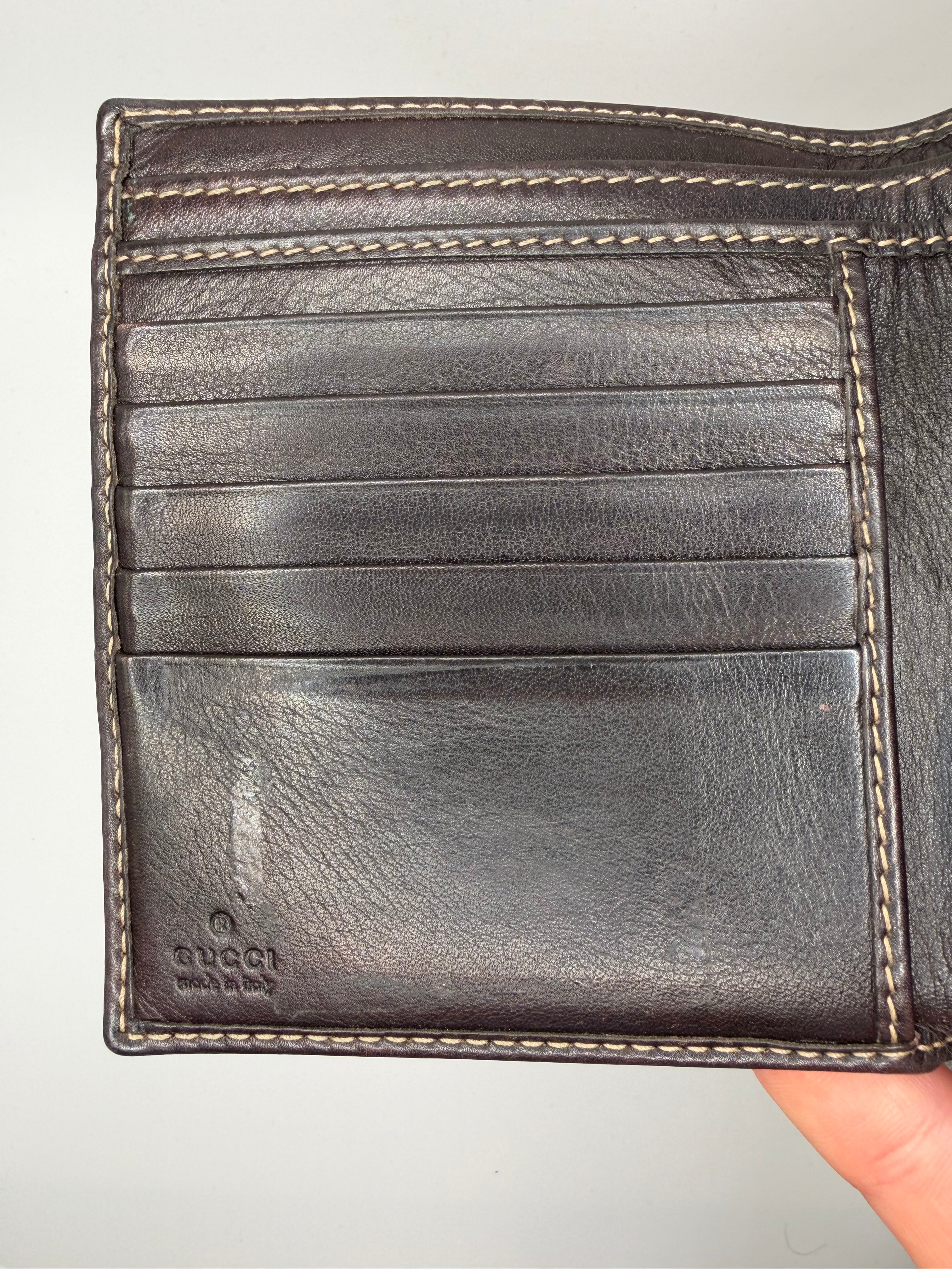 Le Portefeuille Gucci Britt Compact - Toile GG Beige