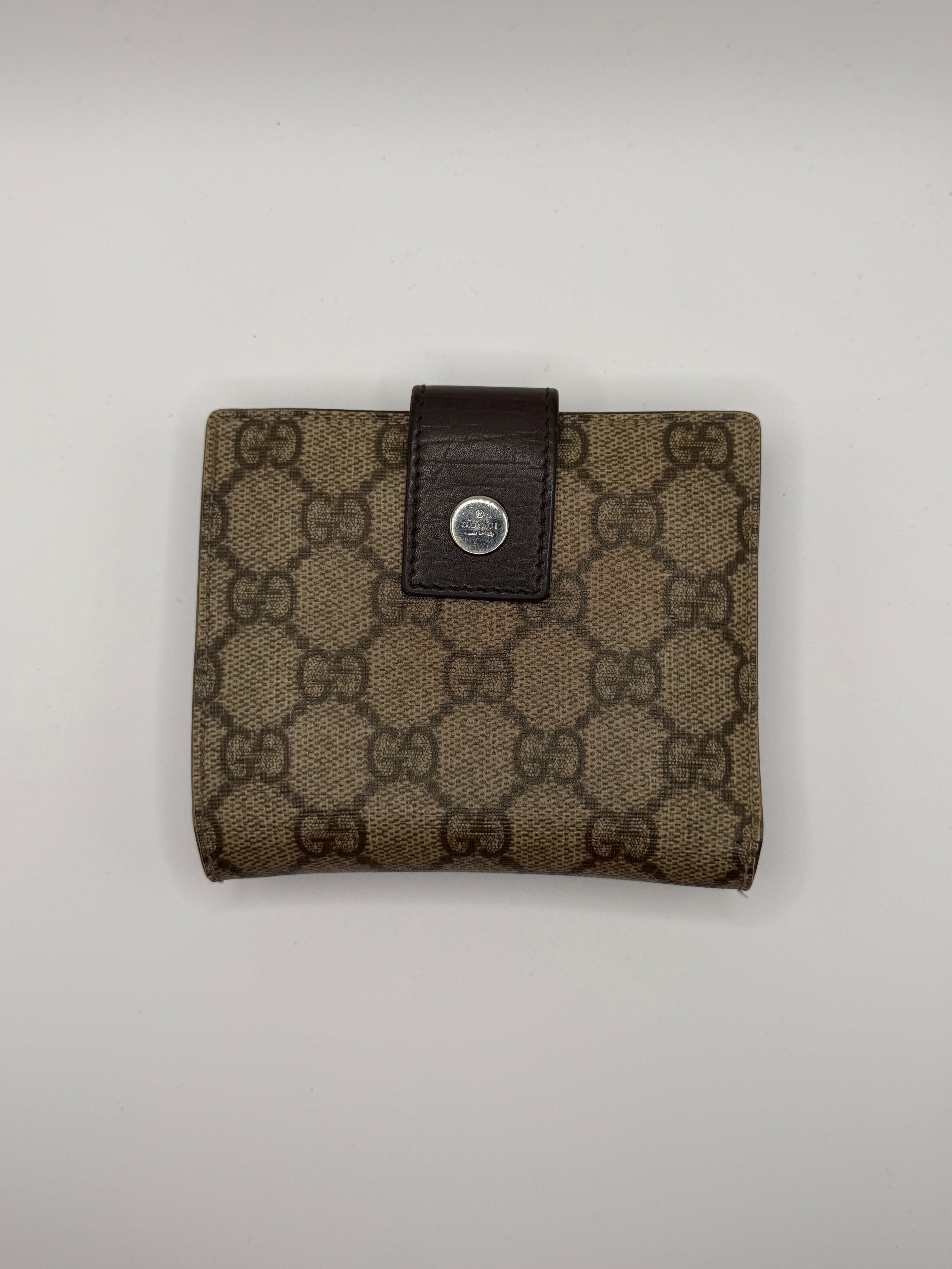 Le Portefeuille Gucci Compact Bifold - Toile GG Beige