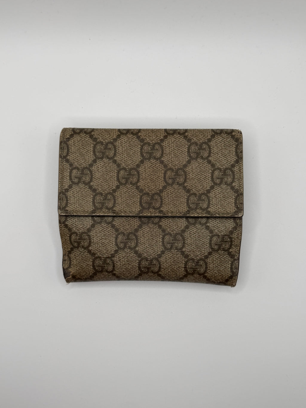 Le Portefeuille Gucci Compact Bifold - Toile GG Beige