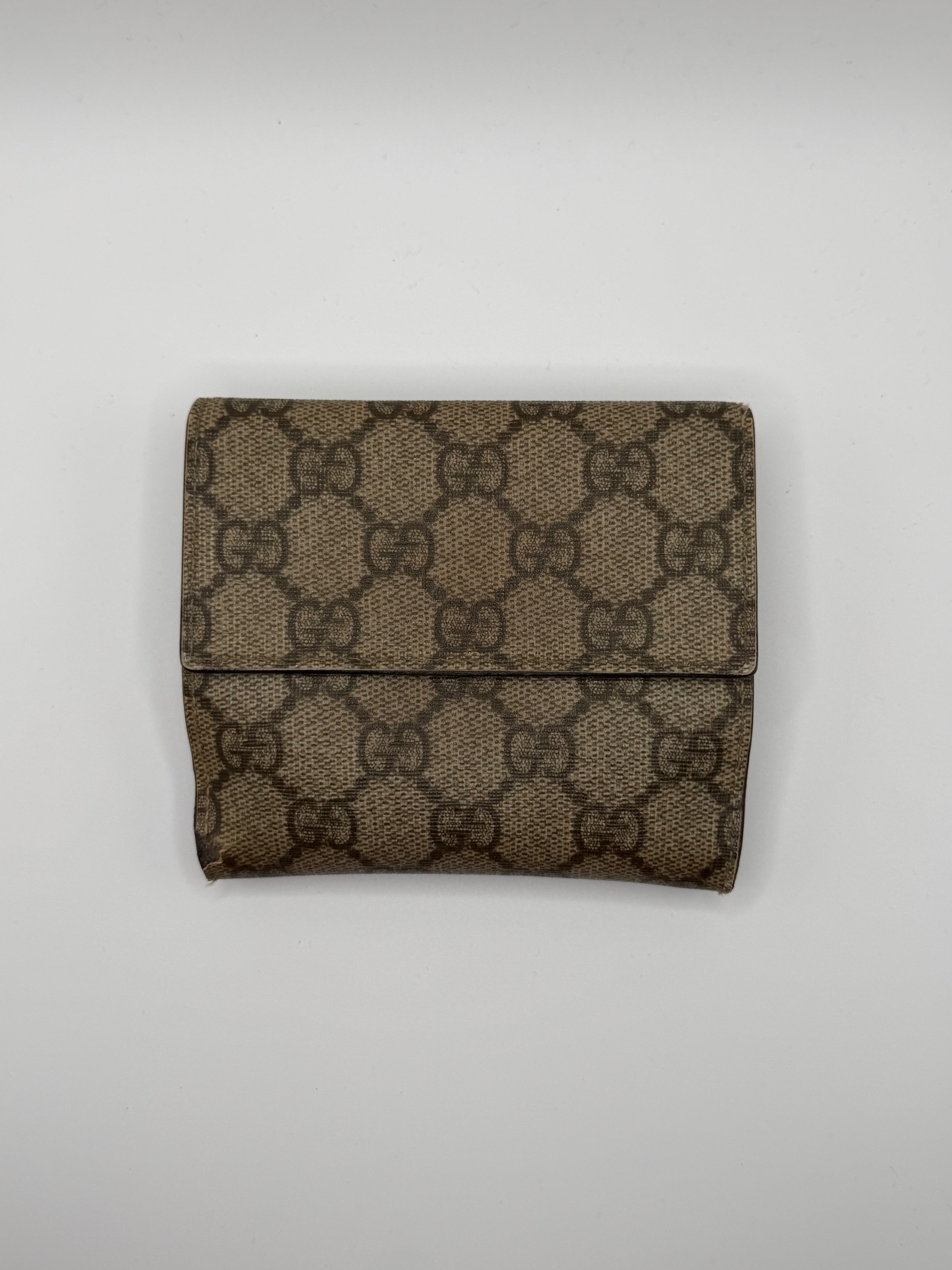Le Portefeuille Gucci Compact Bifold - Toile GG Beige