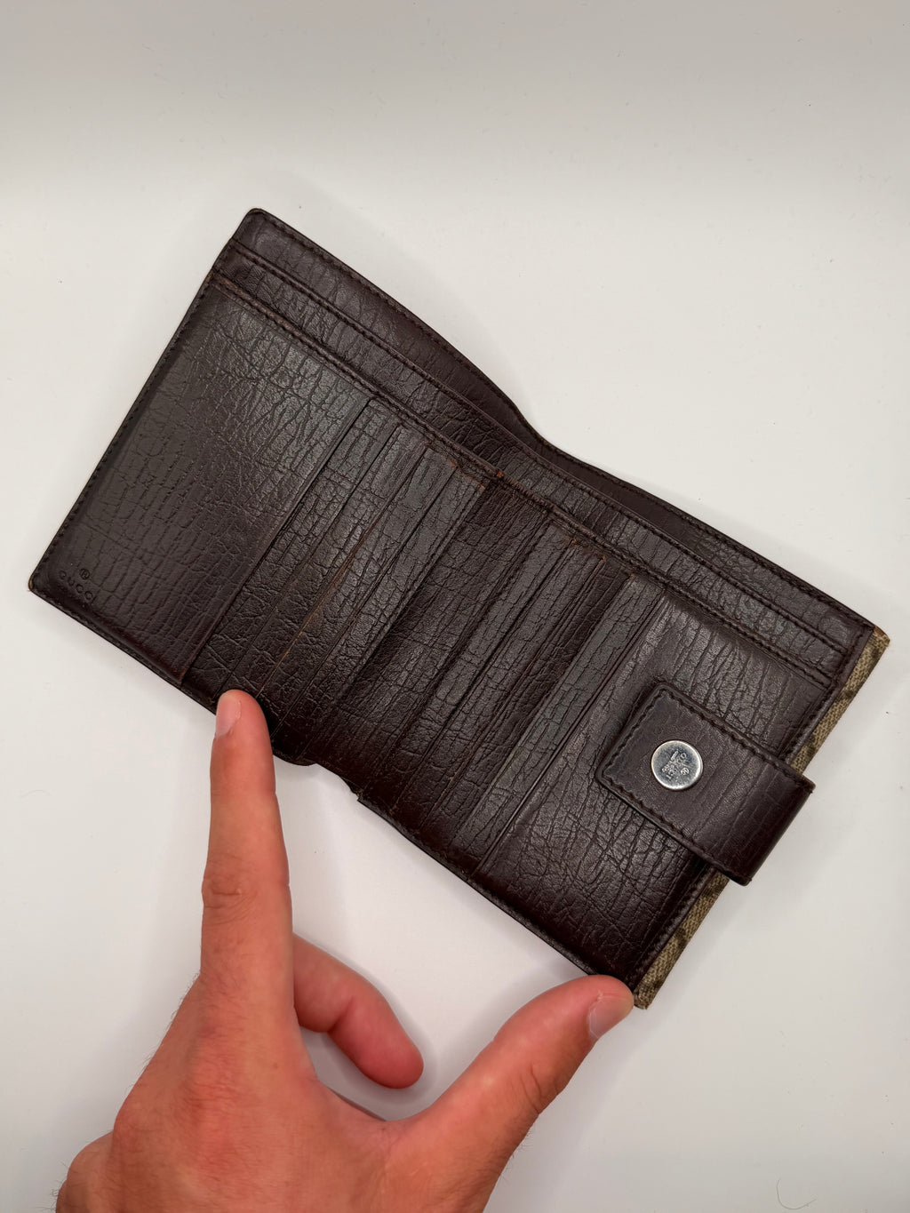 Le Portefeuille Gucci Compact Bifold - Toile GG Beige
